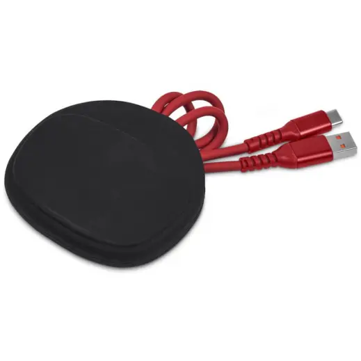 Altitude Stodle Fast Charge USB-A to Type-C Charging Cable in Pouch Red Pouch
